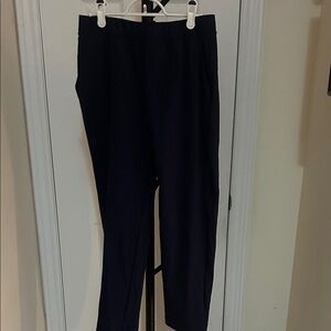 Babaton Aritzia Dark Navy Tapered Nylon Pants